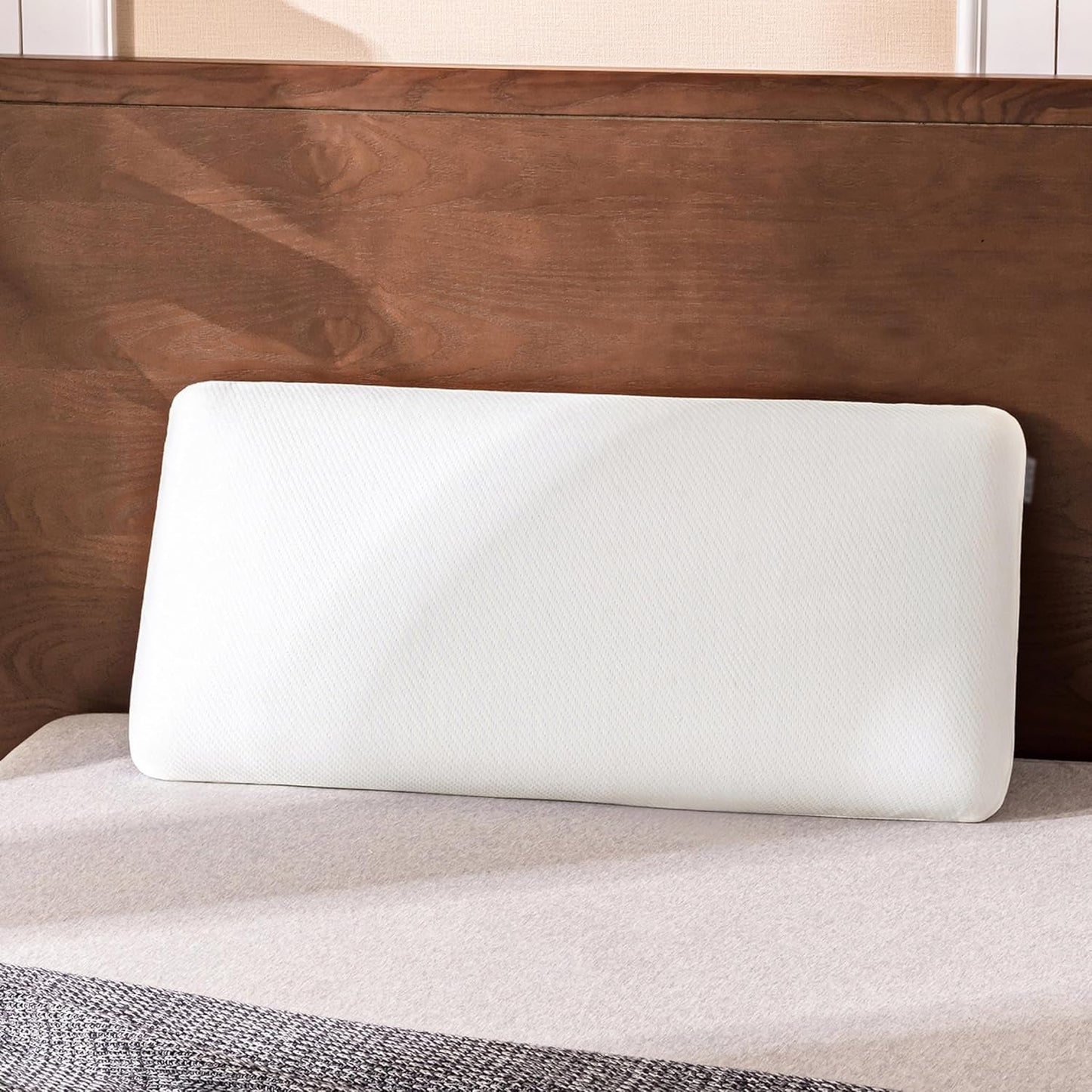 Polštář EGO HOME Paměťová pěna Měkký ergonomický polštář na spaní na zádech Polštář na zpevnění krku s prodyšným a pratelným potahem, certifikace Oeko-Tex, polštář na krk 75X35cm Standardní polštáře Naty Shop Výchozí název