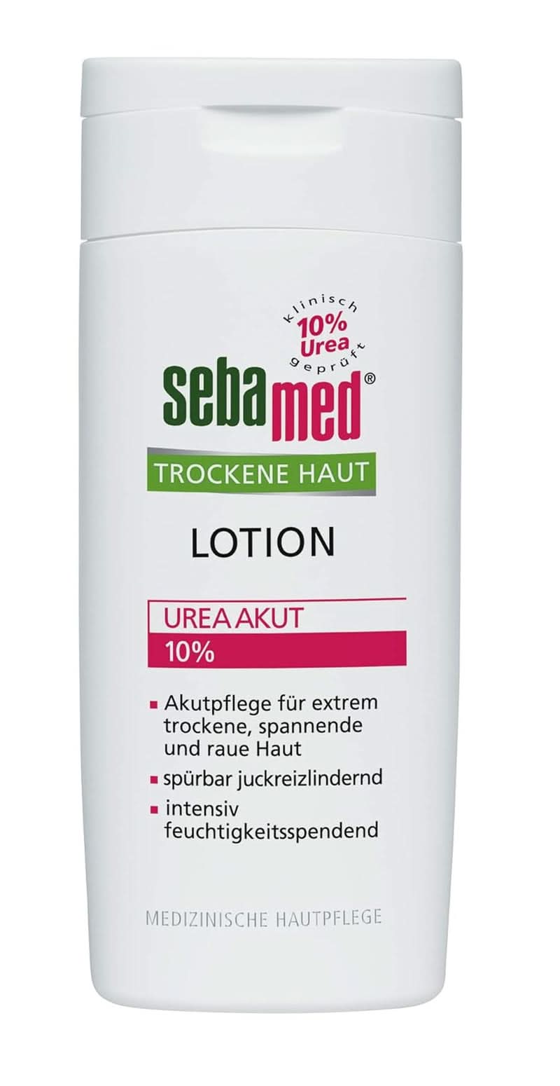 Sebamed Urea Akut, viditelně zmírňuje pocit napětí, drsnosti a svědění, 200 ml Sprcha a vana Naty Shop