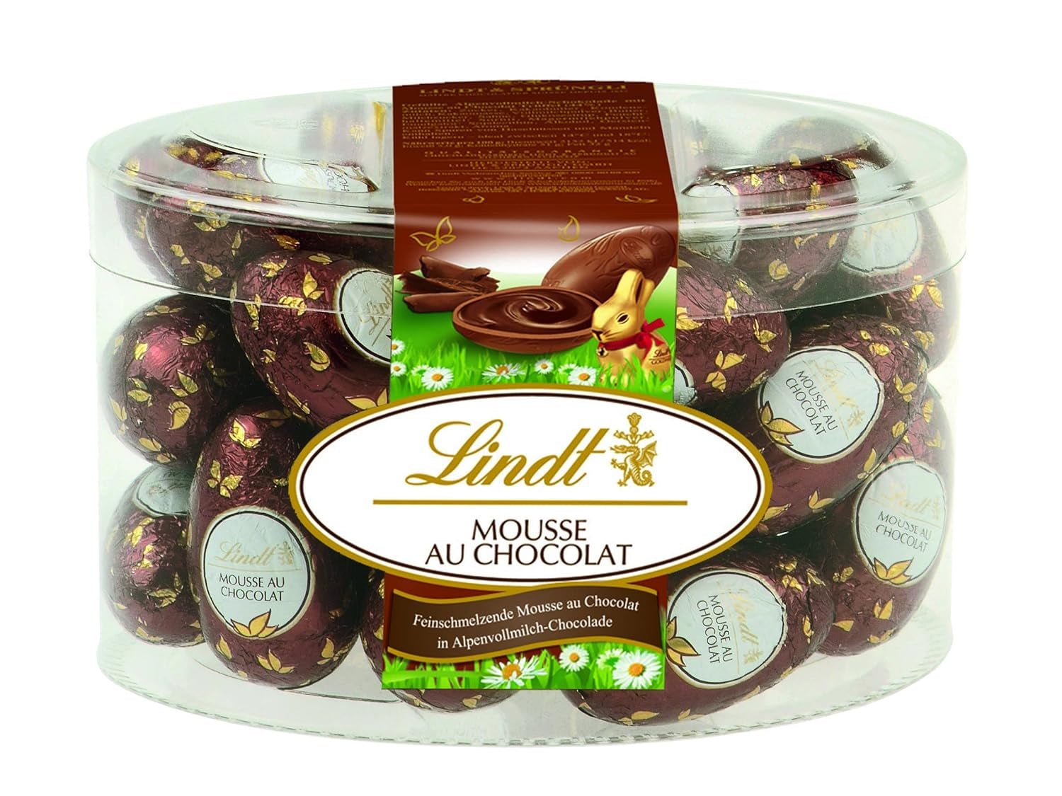 Lindt čokoládová pěna s čokoládovými vejci | 450 g Mléčná čokoláda plněná čokoládovou pěnou, která se rozpouští v ústech | Velikonoční čokoláda | Čokoládový dárek | Velikonoční vajíčka | Čokoládová vajíčka