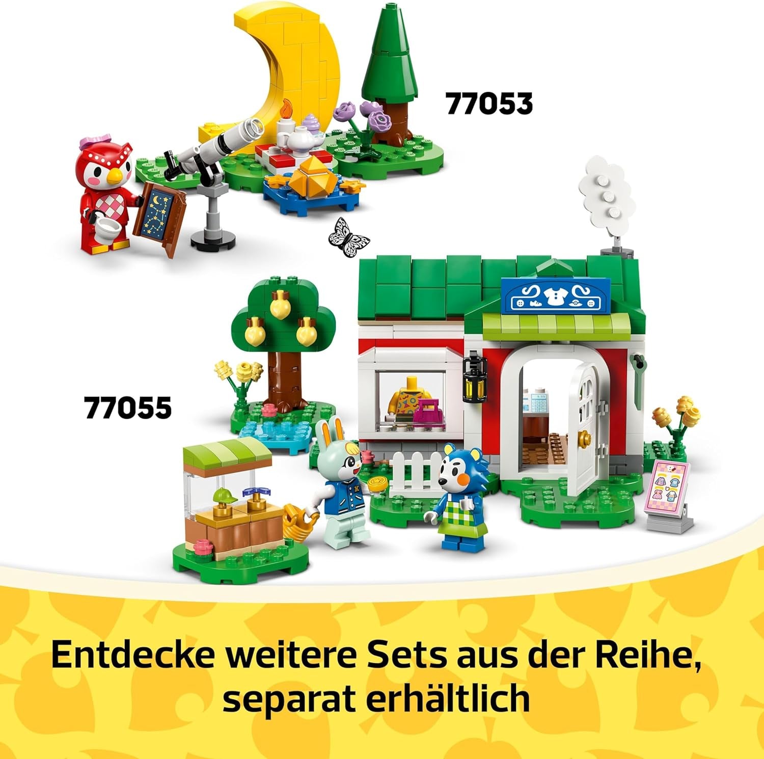 LEGO Animal Crossing Gerd's Caravan & Garden Role Play Set Hračka do auta pro děti 7leté dívky a chlapce Dárková videohra Hračka s figurkami zvířat 77054 Stavebnice Besuche den LEGO-Store