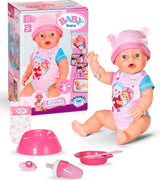BABY Born Emma - panenka 43 cm - 10 funkcí včetně příslušenství a matrace - Plně funguje bez baterií - Vhodné pro děti od 3 let