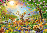 Puzzle Ravensburger pro děti - 13352 Půvabná rodina jelenů - 200dílné puzzle pro děti od 8 let Puzzle Naty Shop