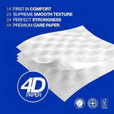 Toaletní papír Renova Renova Divine Perfection, 42 rolí, toaletní papír Premium, 4 vrstvy, ultra měkký, extra pevný, silný, měkký a savý, papír s certifikací Fsc, 4400G