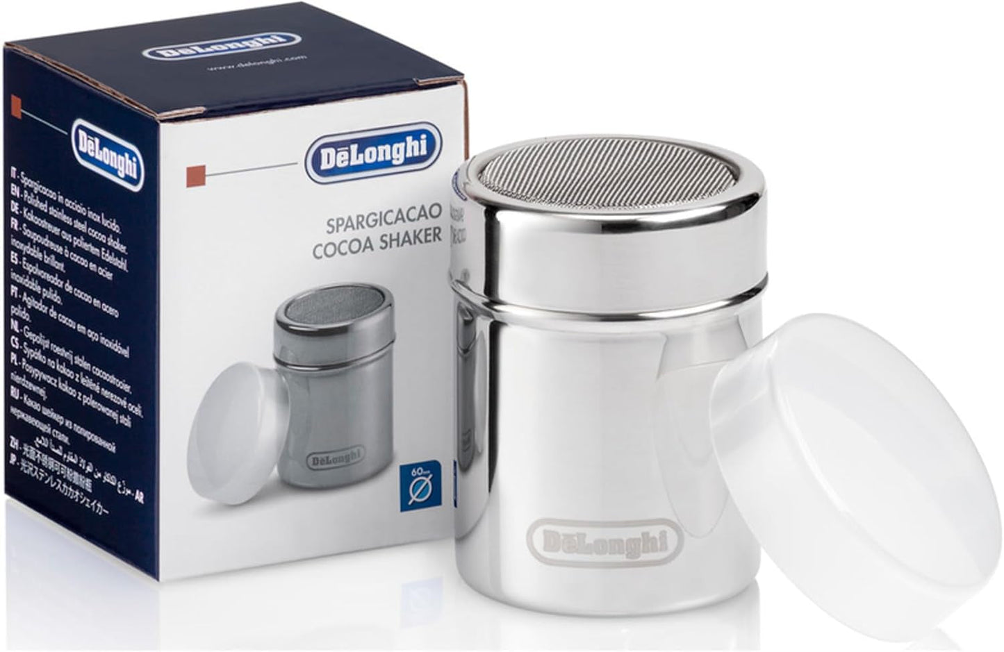 De'Longhi DLSC061 Nerezový šejkr na kakao, 175 ml, stříbrný