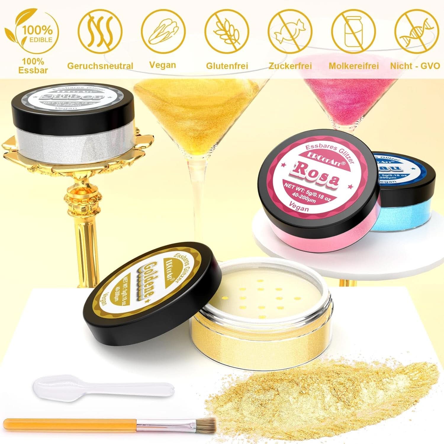 Jedlé třpytky, 5 gramů Glitter Nati Shop