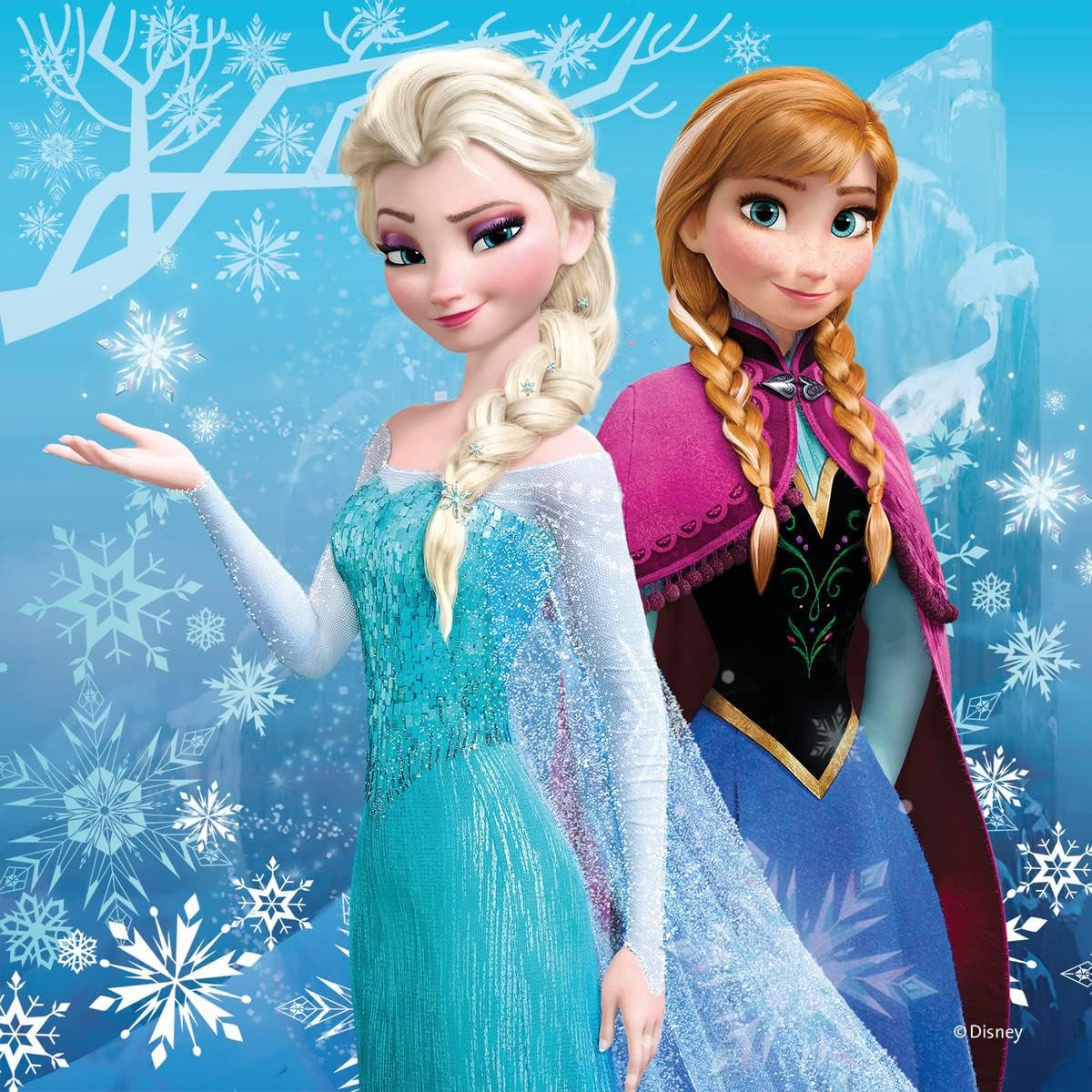 Dětské puzzle Ravensburger - 09264 Adventures in Winterland - skládačka pro děti od 5 let, skládačka Disney Frozen s 3x49 dílky Puzzle Naty Shop