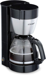 Espresso kávovar Cloer 5009 Keep Warm Filter pro až 8 šálků 800 W s izolovanou karafou z nerezové oceli 1x4 filtrační šálek černý