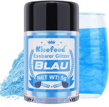 Kicofood, jedlé třpytky, 5 gramů, různé barvy Glitter Naty Shop Blue
