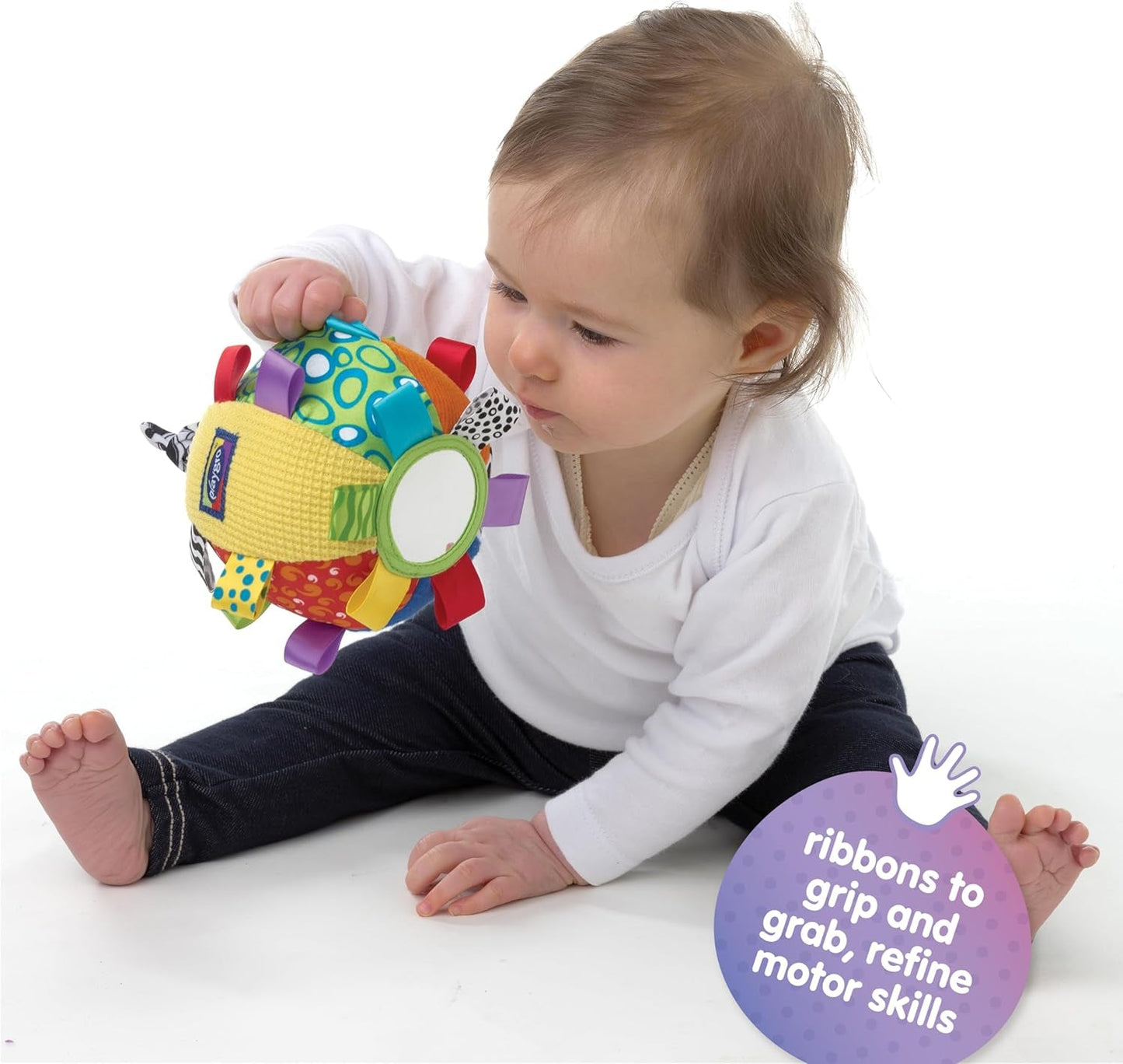 Objímatelný míč Playgro Loopy Loops - Objímatelný míč pro miminko - Hračky pro miminka - Hračky pro miminka - Hračky - Hračky - Barevné hračky pro miminka Naty Shop
