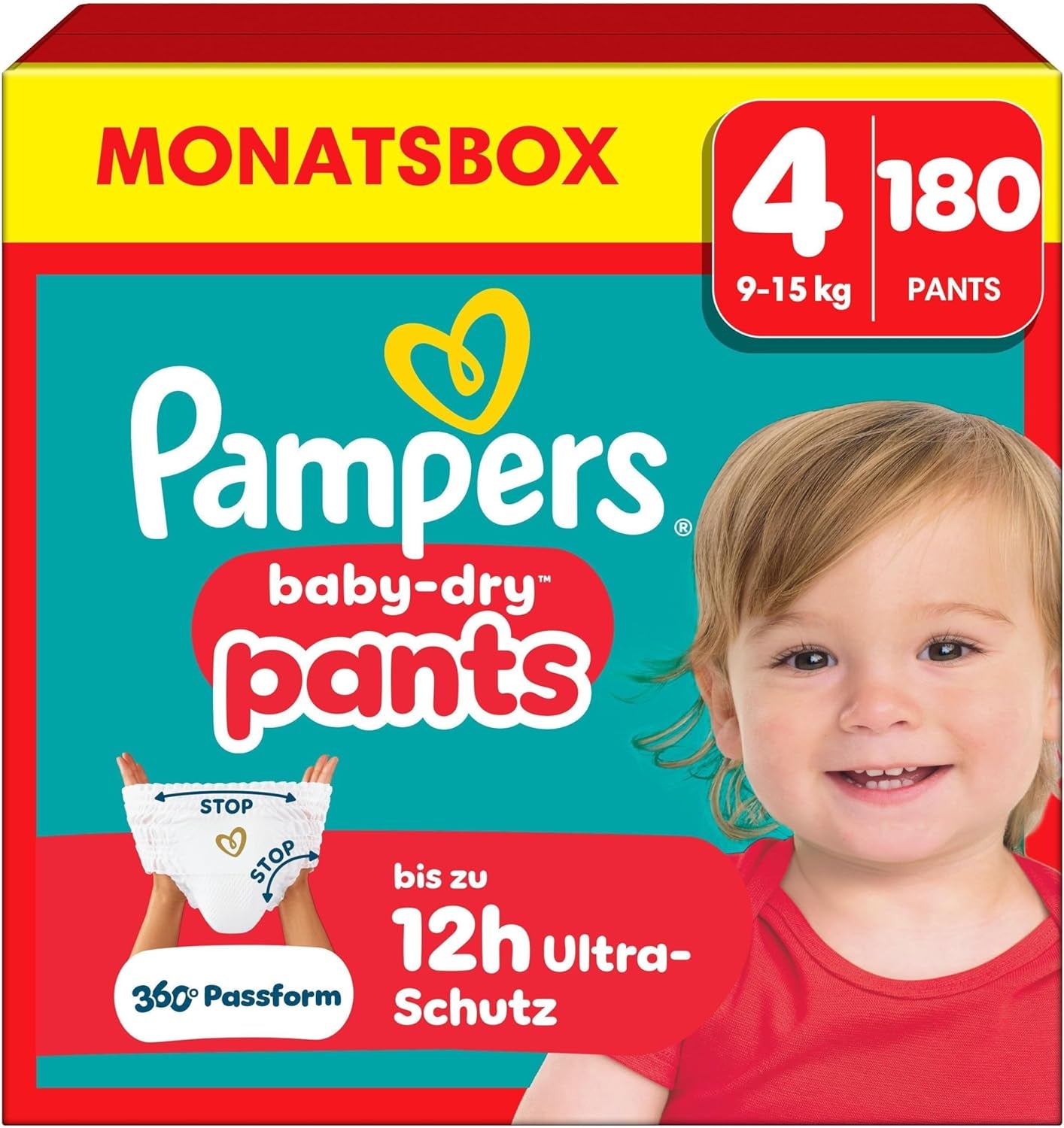 Pampers Baby-Dry Pants Größe 5, 160 Stück, 11kg-17kg, 360° auslaufsichere Vhodné pro den i noc