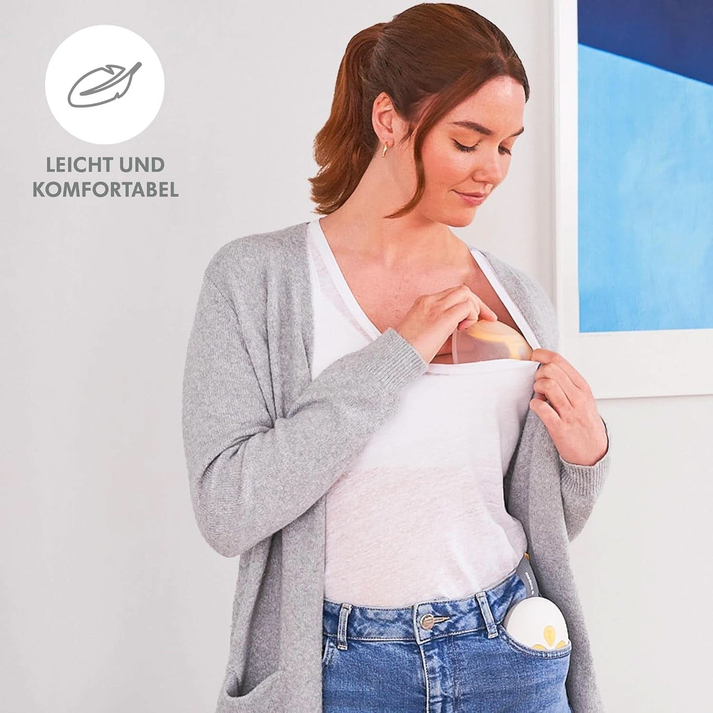 Medela Solo handsfree odsávačka mateřského mléka | Kompaktní a intuitivní elektrická odsávačka mateřského mléka pro odsávání na jedné straně Příslušenství pro potraviny a kojení Bebe Naty Shop