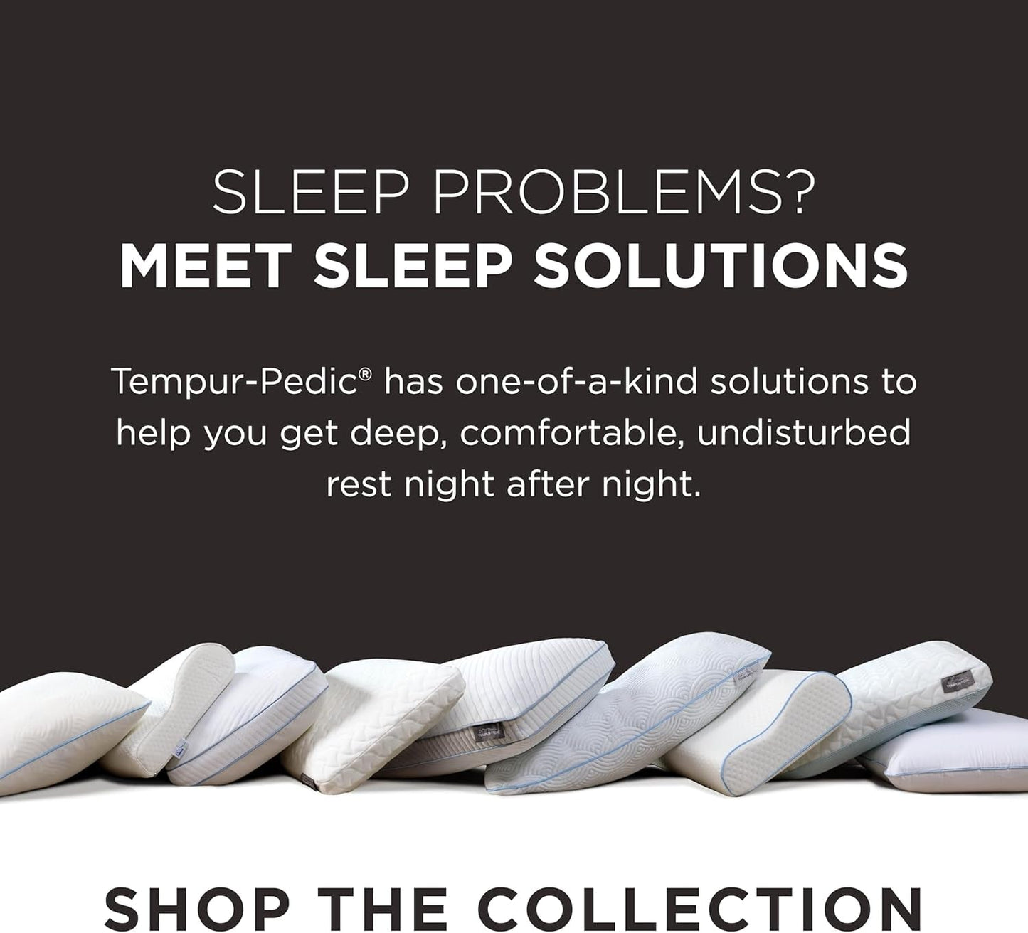 TEMPUR-PEDIC Symphony Polštář Vyrobeno z paměťové pěny, Luxusní, Měkké, Standardní, Bílé Standardní polštáře Naty Shop
