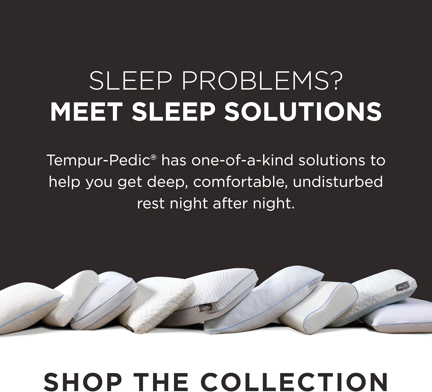 TEMPUR-PEDIC Symphony Polštář Vyrobeno z paměťové pěny, Luxusní, Měkké, Standardní, Bílé Standardní polštáře Naty Shop