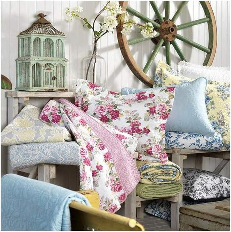 Přikrývka Laura Ashley Home Rüschen Garden Collection, 100% bavlna, ultra měkká, pro všechna roční období, oboustranná, elegantní, manželská postel, krémová barva (197783) Přikrývky a přikrývky Naty Shop