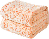 FY FIBER HOUSE Flanel Fleece Throw 3D Gepard Print Deka z mikrovlákna 228 X 274 cm Fialové Deky & Deky Naty Shop Orange Leopard Print 60"X80"