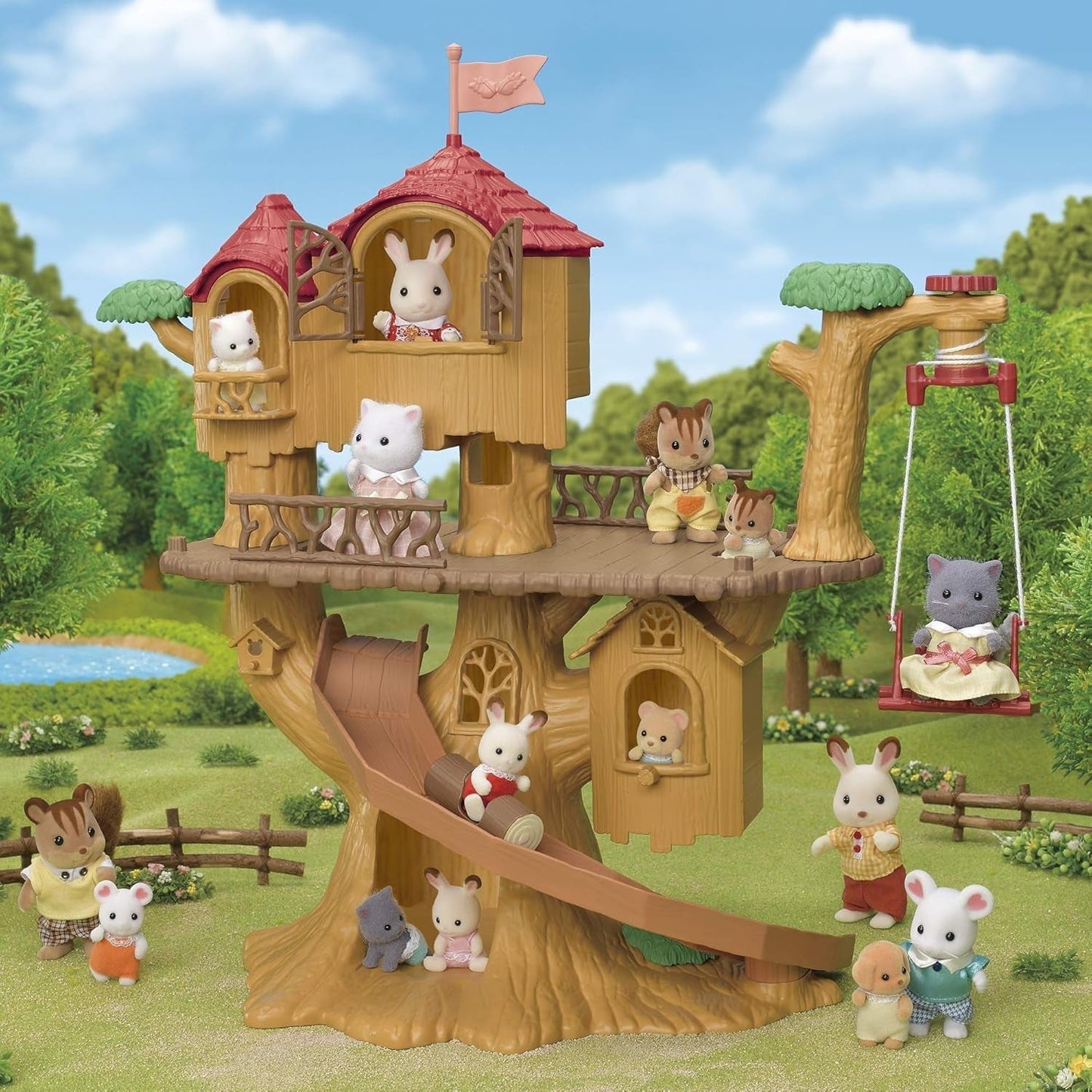 Sylvanian Families 5494 Adventure Tree House - Hrací sada Domeček pro panenky Domky pro panenky Naty Shop