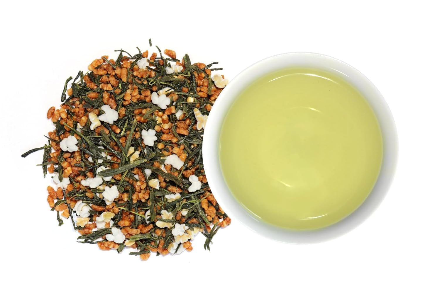 Genmaicha japonský zelený čaj s praženou rýží, 50 % Kagoshima Sencha, prémiový sypaný zelený čaj, tradiční směs, bez přidaných příchutí, 100 g | Wondertea Japonský zelený čaj Genmaicha