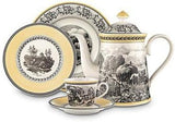 Villeroy & Boch – Audun Ferme Zuckerdose 300 ml Weiß/Bunt, Spülmaschinenfest, Mikrowellensicher, Dose, Frischhaltedose, Vorratsdose, Box, Süßigkeiten Austellungen, Pralinenbox, Premium Porzellan