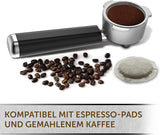 Espresso Breville Prima Latte II | Stroj na latte a cappuccino | Profesionální pumpa s 15 bary a napěňovačem mléka | Stříbro [VCF108X]