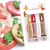 Scrapcooking - 4dílné popisovače: zlaté, čokoládové, bílé a červené - dekorativní jedlá pera pro psaní a kreslení na zákusky, dorty a sušenky