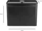 Salter BW12614EU7 Kuro sada úložných boxů – 4 kuchyňské dózy Organizérové boxy na chléb/čaj/kávu/cukr Snadné čištění Uchovávejte potraviny čerstvé Černé boxy na potraviny Naty Shop