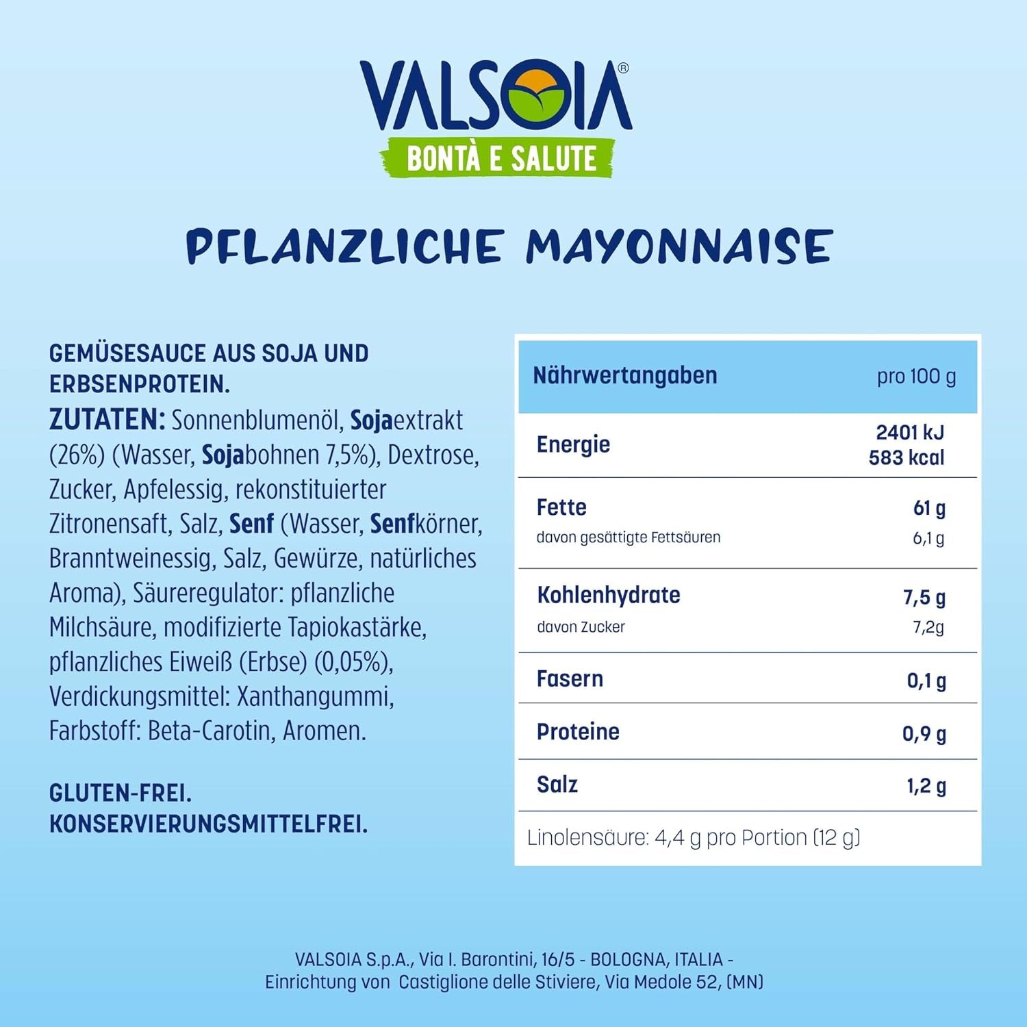 Bezvaječná sójová rostlinná majonéza, ideální pro vegany a vegetariány, univerzální v kuchyni, 4 x 150 ml
