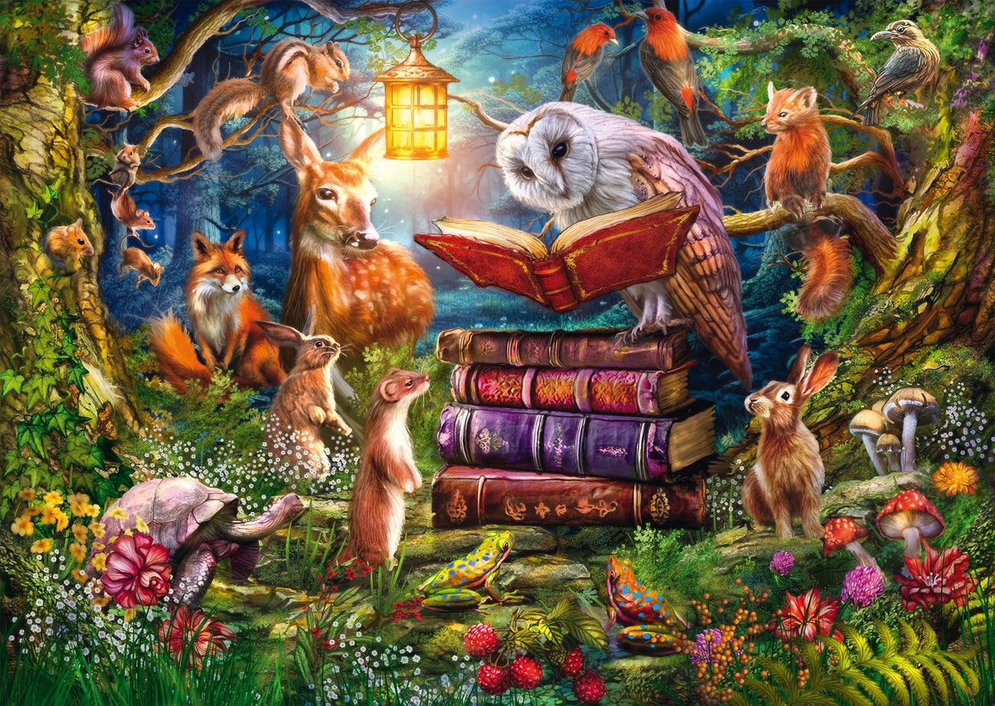 Schmidt Spiele 59779 Příběhy lesa v noci, skládačka 1000 dílků Puzzle Naty Shop