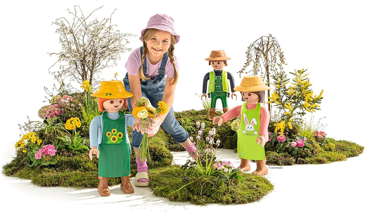 LECHUZA Gardener 2021 - Slunečnice (62,5 cm), Zelená/Světle modrá