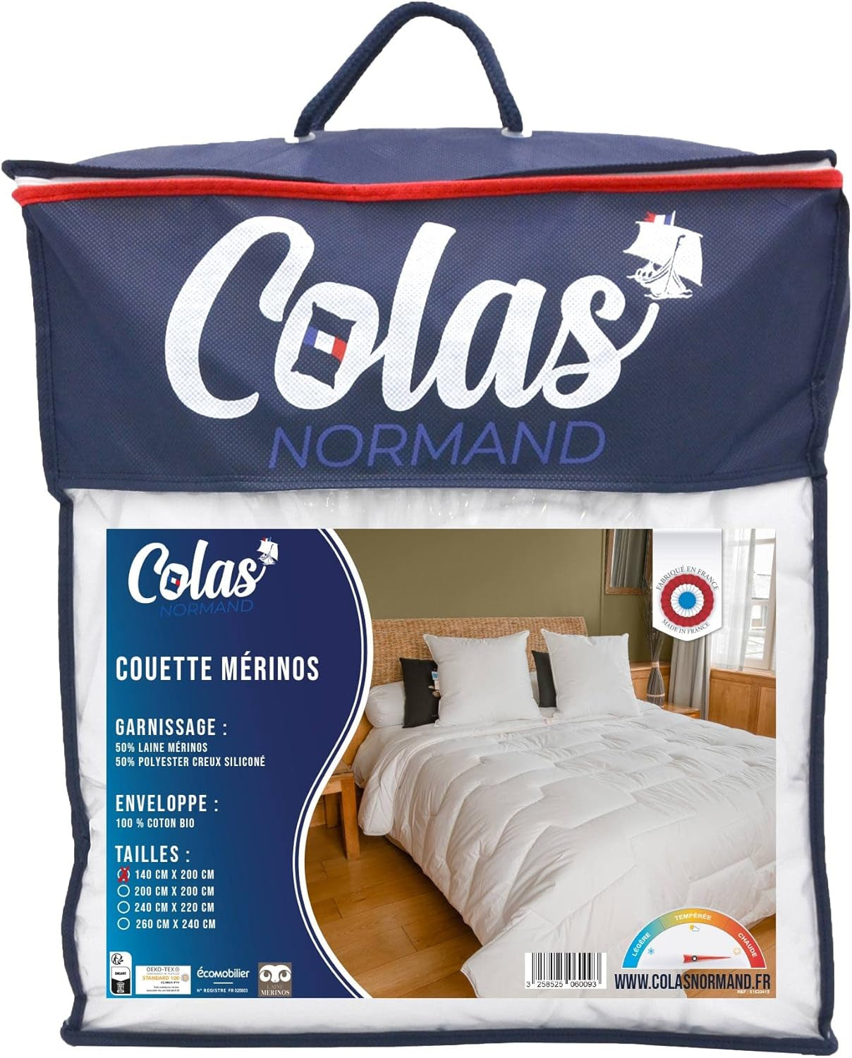 Přikrývka 140 X 200 Cm | Biobavlna a vlna Merino | Teplé Lze prát v pračce na 30 °C Peřiny a přikrývky Naty Shop Výchozí název