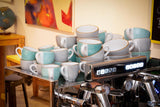 Vytvořitelná sada 34042 Vintage Nature Aqua Series 8dílná sada nádobí pro 4 porcelánové šálky na kávu Vhodné do myčky a mikrovlnné trouby Vyrobeno v Evropě