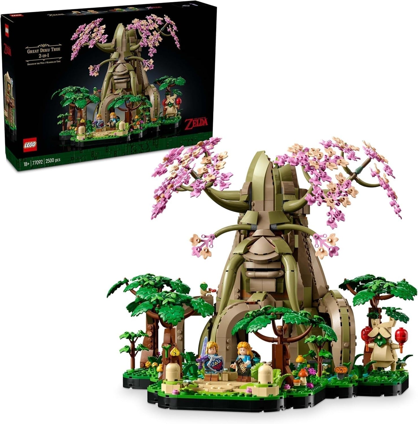 LEGO The Legend of Zelda Deku Tree 2-v-1 - sběratelský kousek s princeznou Zeldou a 3 minifigurkami Link - stavebnice pro dospělé a nápad na dárek pro fanoušky videoher - 77092 Stavebnice Besuche den LEGO-Store Výchozí název