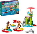 LEGO Friends plavčíková vyhlídková věž s vodními skútry, dětská hračka, tip na dárek pro dívky a chlapce od 5 let se 2 figurkami a delfínem, hračka vodního skútru 42623 Stavebnice Besuche den LEGO-Store Výchozí název