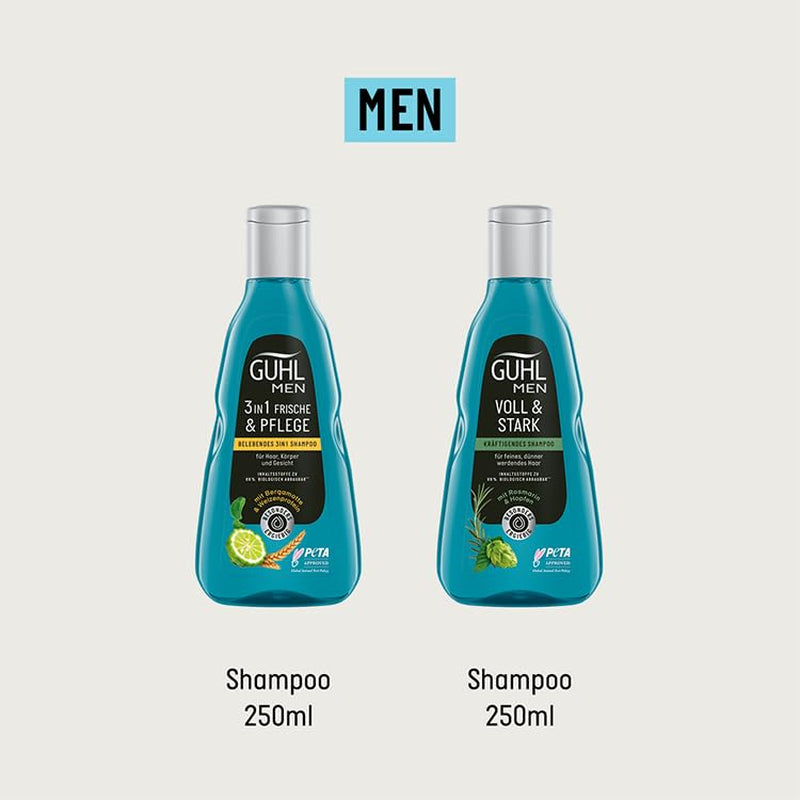 Guhl Men Full & Strong Shampoo - Typ vlasů: Tenké, jemné, normální Guhl Shower & Bath