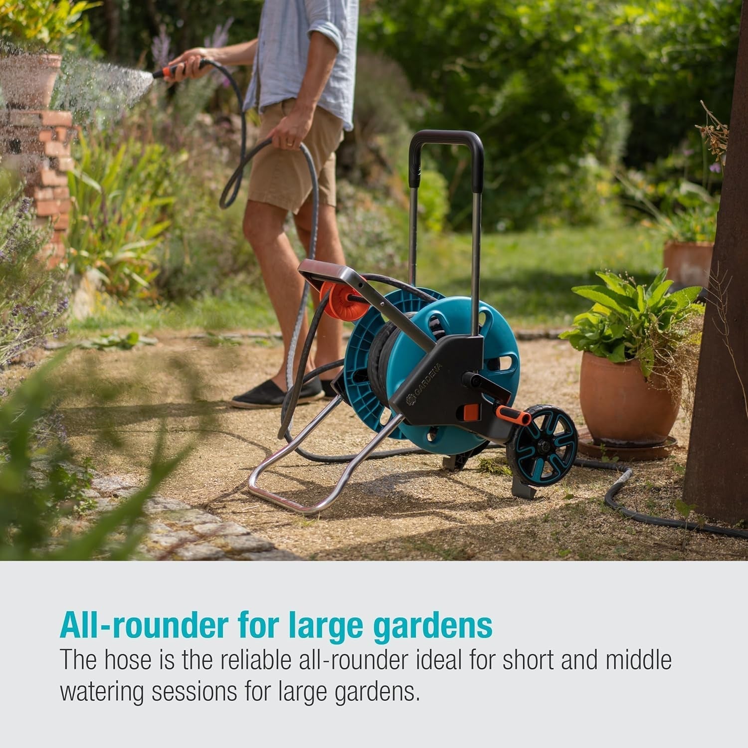 Gardena Liano Life 1/2 palcová textilní hadice, sada 30 m: Extrémně flexibilní textilní zahradní hadice s PVC vnitřní hadicí, nezalomená, lehká, odolná proti povětrnostním vlivům (18457-20)