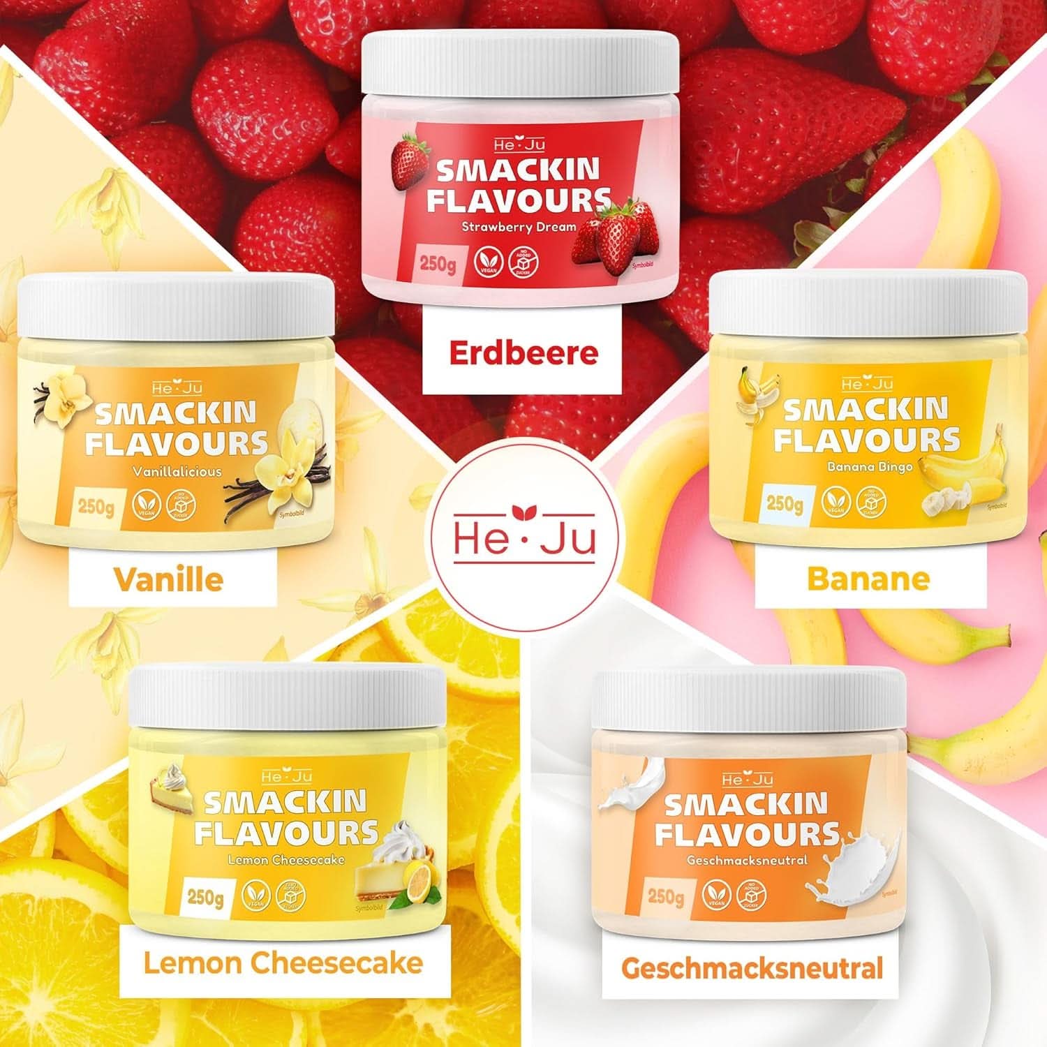 He-Ju, Prášek s vanilkovou příchutí, 250 gramů Aromas Naty Shop