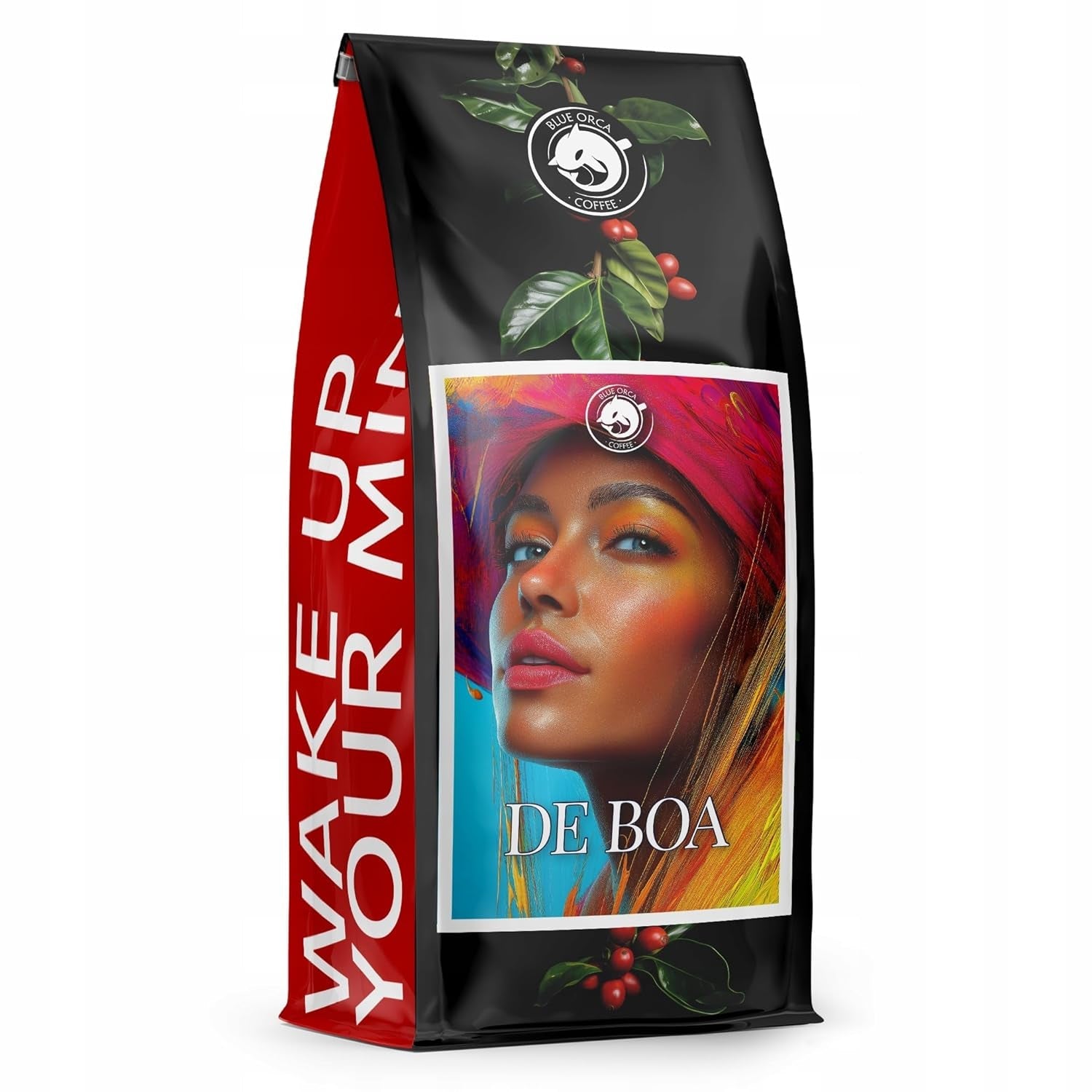 Mletá káva DE BOA 1KG | 100% Arabica | s nádechem čokolády a ořechů | středně pražená kávová zrna, nízká kyselost | ideální pro stroje na espresso | Pražírna kávy Blue Orca
