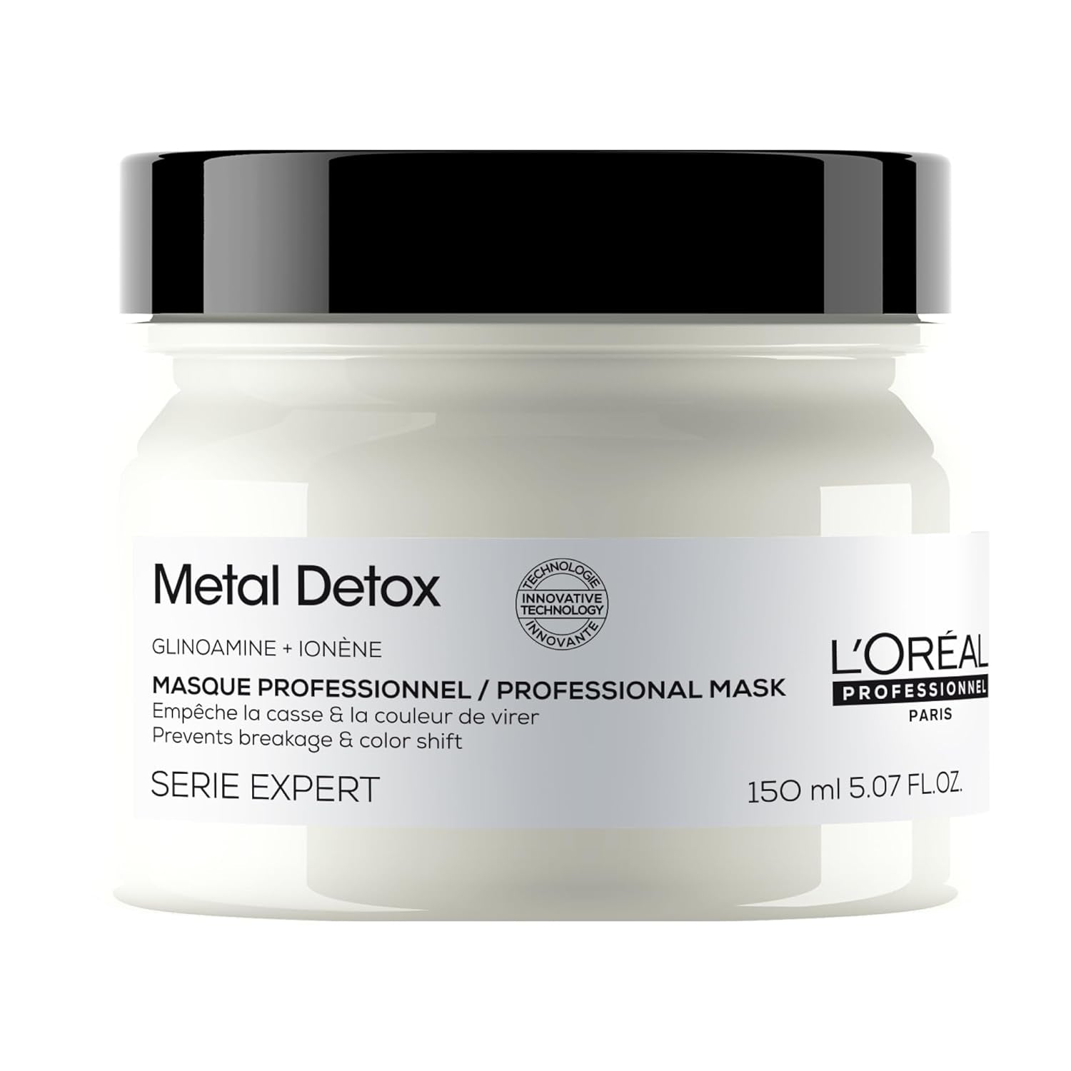 L'Oréal Professionnel Professional Restrukturalizační maska pro všechny typy vlasů, pomáhá opravovat poškození a obnovuje sílu vlasů, Absolut Repair Molecular, 150 ml Naty Shop Hair Mask Default Title