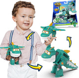 Super Wings 5" transformující postavy 2-balení Transformující Supercharged Jett + Tino Transformer Hračka pro chlapce a dívky Věk 3+ Červené akční figurky Naty Shop Tino