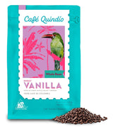 Cafe Quindio Specialty Coffee - 100% kávová zrna Arabica, Kolumbie - s přírodními tóny sladké vanilky (250 g) - ideální pro filtrovanou kávu, portafiltrační stroje nebo French press