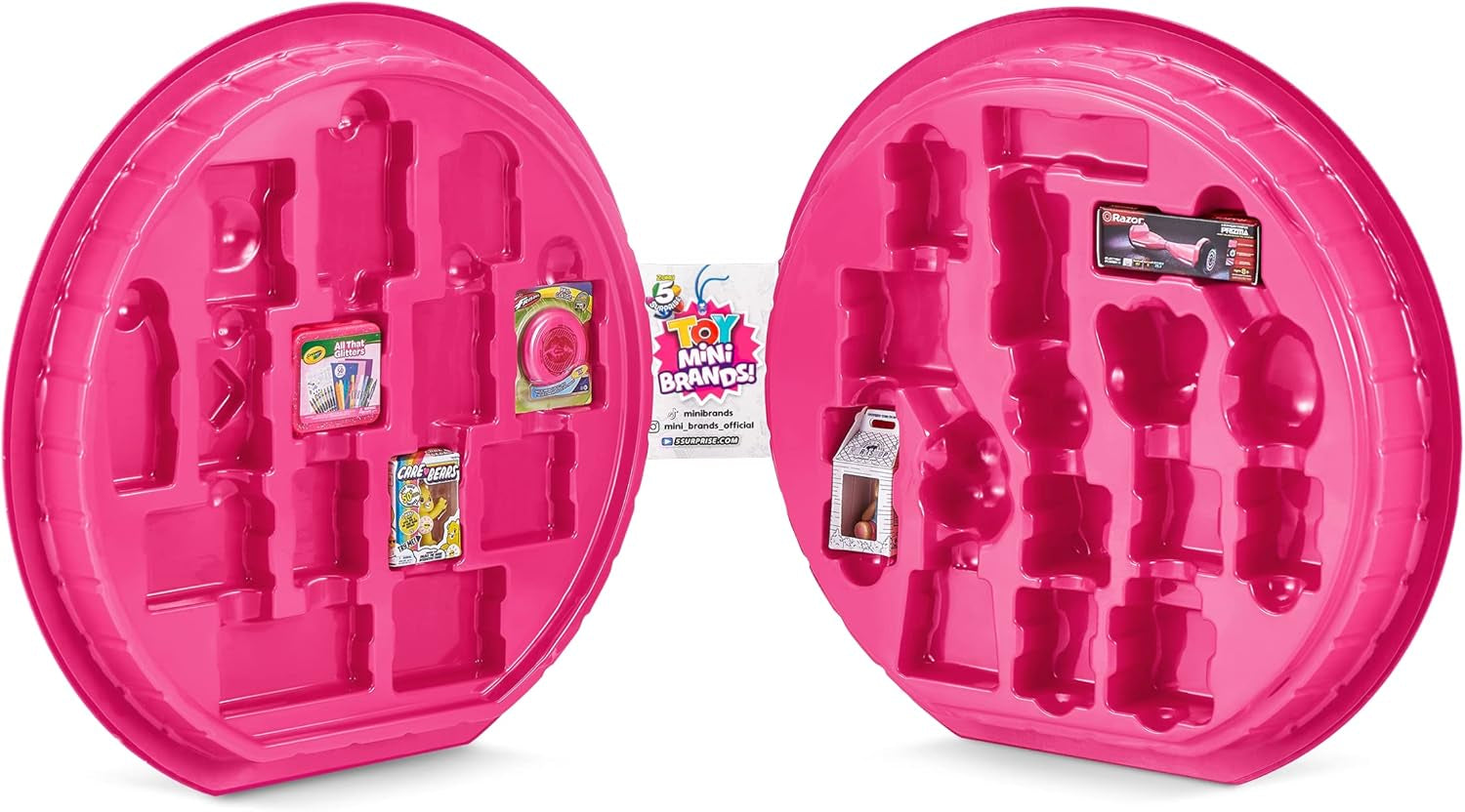 5 skládacích hraček s překvapením Mini Brands Series 2 Collection Folder a 3 kapsle Surprise od ZURU Akční figurky Naty Shop