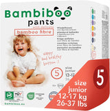 Bambiboo jednorázové plenky, šetrné k pokožce, jemné bambusové vlákno - dětské plenkové kalhotky - jednorázové plenkové návleky - ochrana citlivé pokožky - vysoce savé - velikost 4 (Maxi), 16 kusů