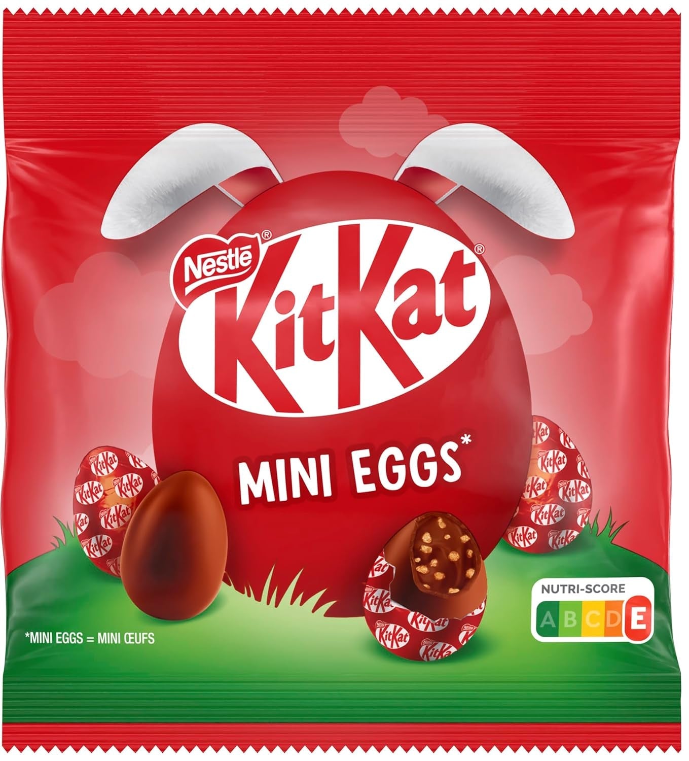 NESTLÉ Mini Eggs, malá vajíčka z mléčné čokolády s krémovou náplní a křupavými kousky, 1 balení (1 x 89 g)