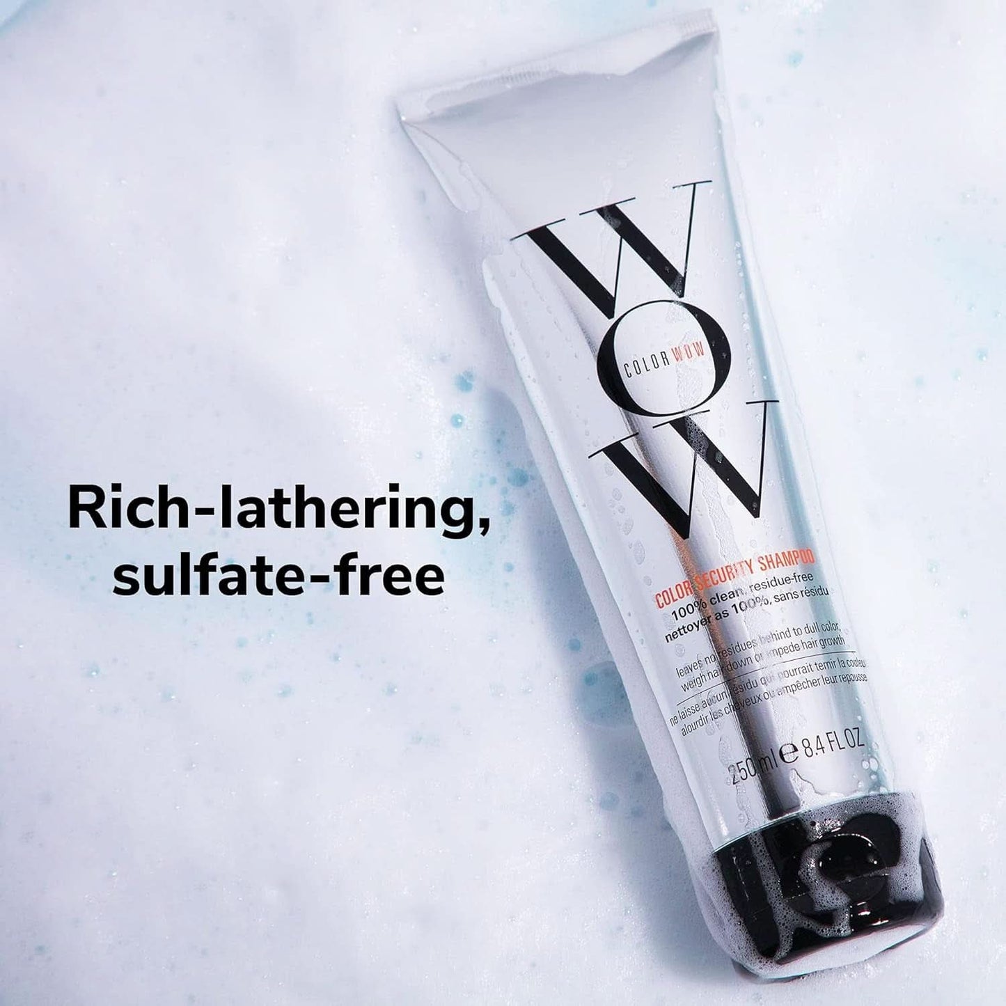 Wow Color Shampoo, šampon pro péči o barvené vlasy bez silikonů a sulfátů, 250 ml Sprcha a vana Naty Shop