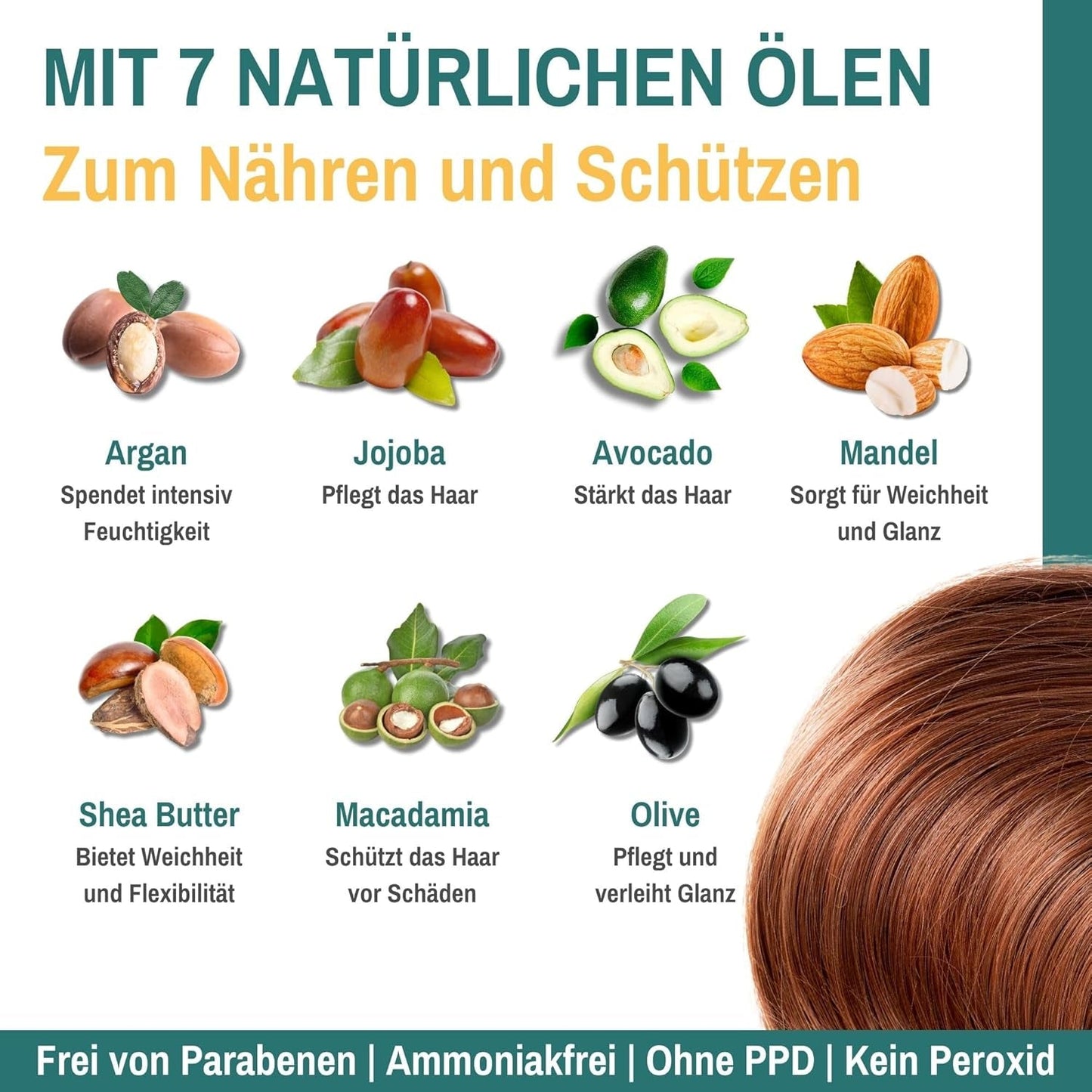 Leganza Natural Balm Hair Dye Color 71 Café Latte | Barva na vlasy bez amoniaku | Obohaceno o 7 přírodních olejů | 150 ml barva na vlasy Naty Shop