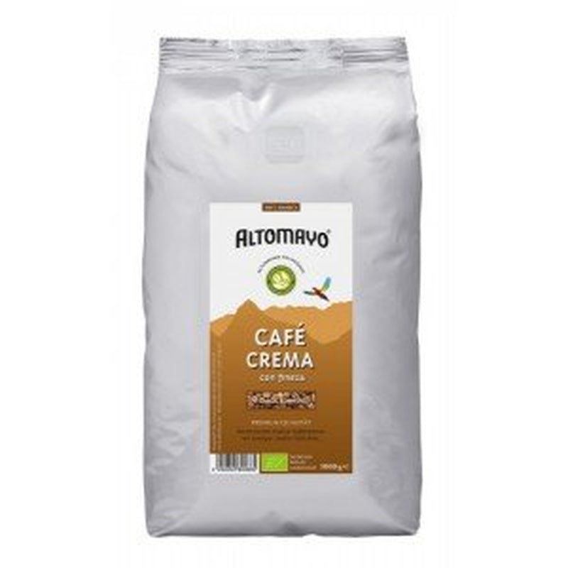 Bio kávová zrna na smetanu do kávy 1 kg -