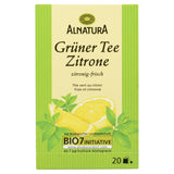 Bio zelený čaj s citronem, 20 sáčků, 40 g