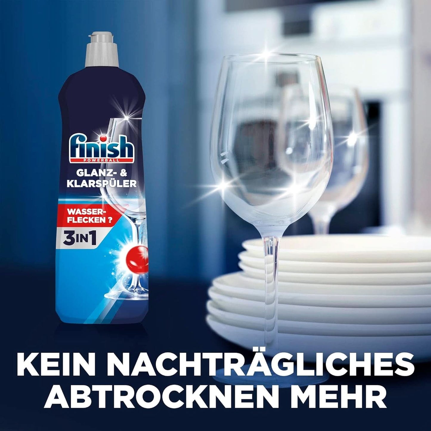 Finish Shine & Rinse Aid - Pro lesklé a suché nádobí bez skvrn od vody - Megapack 800 ml (3-balení) Naty Shop