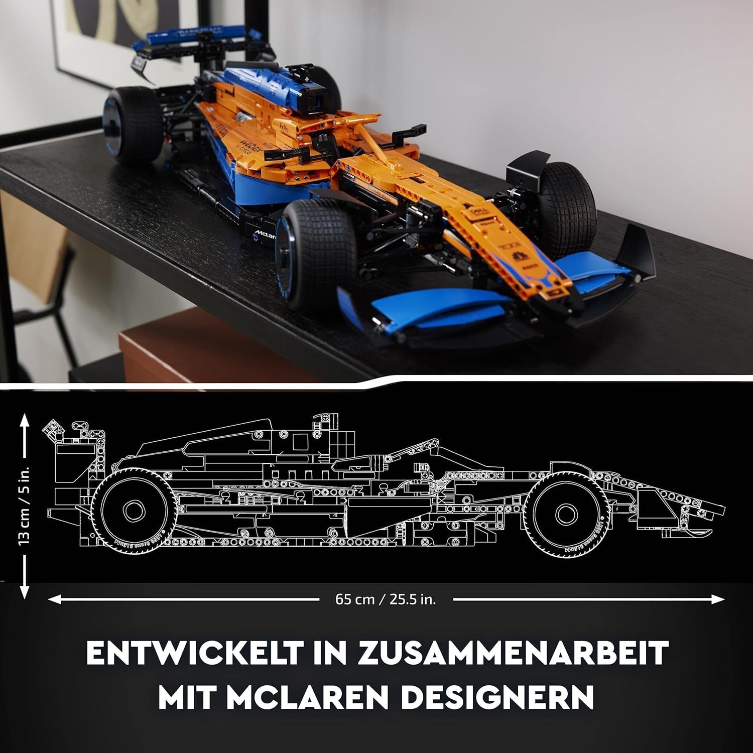 Lego Technic Mclaren závodní auto Formule 1 - Model F1 pro dospělé s motorem V6 a řízením - Dárek pro fanoušky motoristického sportu a sběratele - 42141 Stavebnice Besuche den LEGO-Store