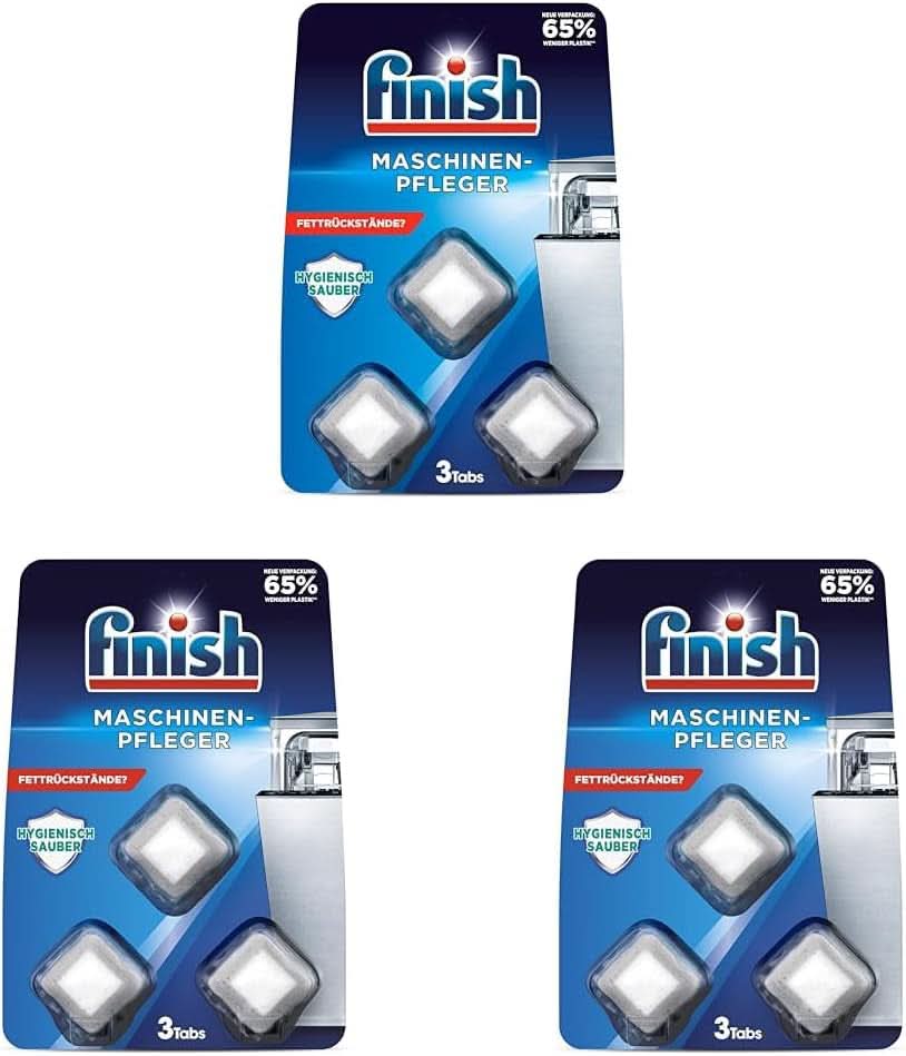 Finish Machine Cleaner Tabs - Tablety do myčky proti nečistotám a mastnotě uvnitř myčky 3 tablety Naty Shop 3 sady 3 tablet