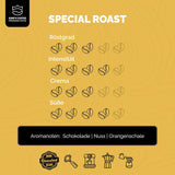 KRÁLOVSKÁ KÁVA - SPECIÁLNÍ PRAŽENÁ - 1 kg Barista Premium Espresso Beans - Káva s nízkou kyselostí - Pražení malých dávek v Itálii - Nejlepší směs Arabica-Robusta pro plně automatické a portafiltrační stroje